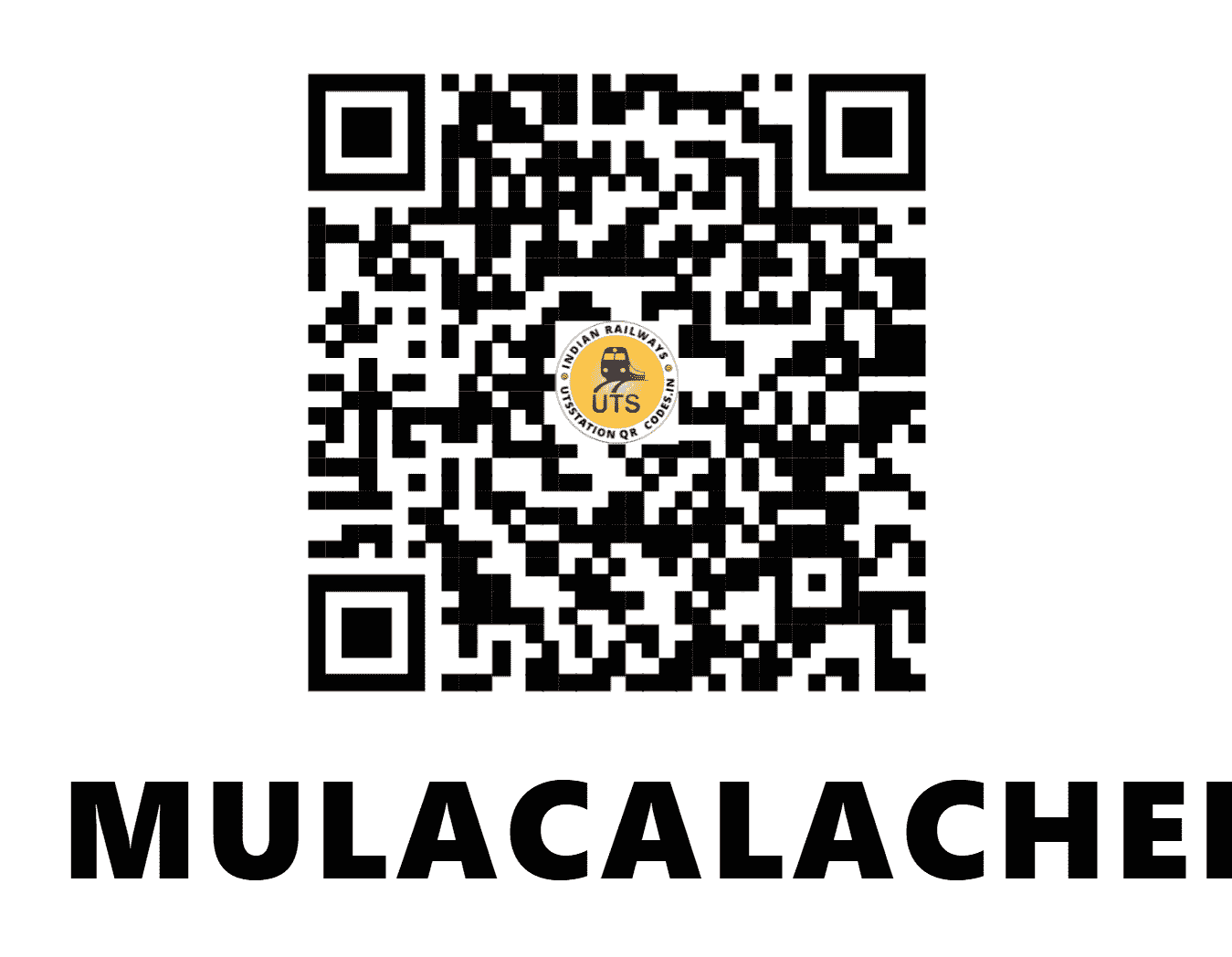 UTS QR Code for MULACALACHERUVU - MCU (SC - ANDHRA PRADESH)